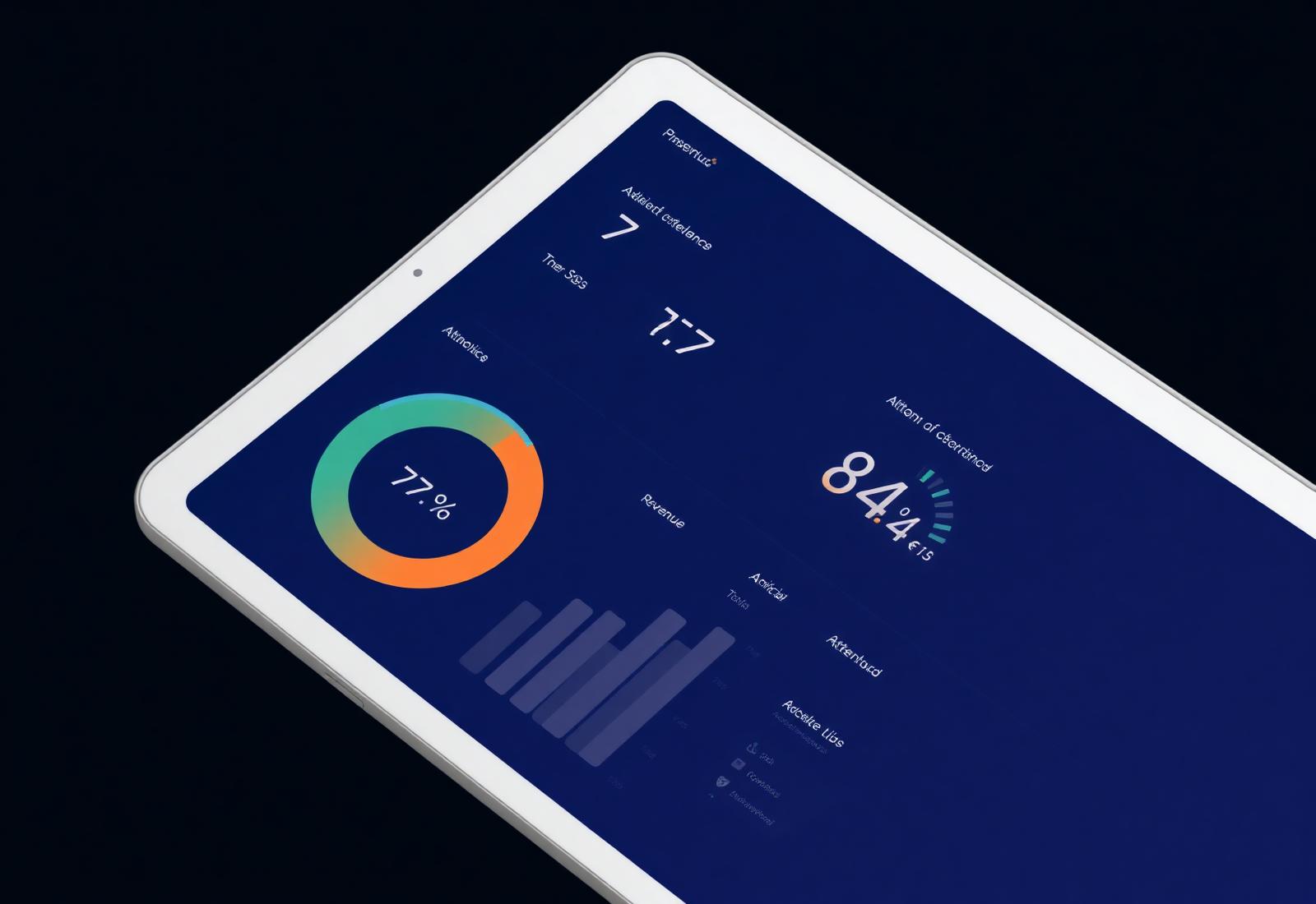 ClubView dashboard on a laptop